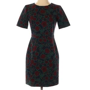 J. Crew dark floral dress